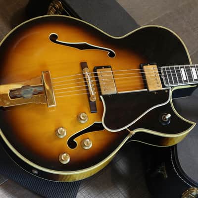 1968 Gibson L-5CES Florentine Hollow Body Electric Guitar Sunburst + HSC image 2