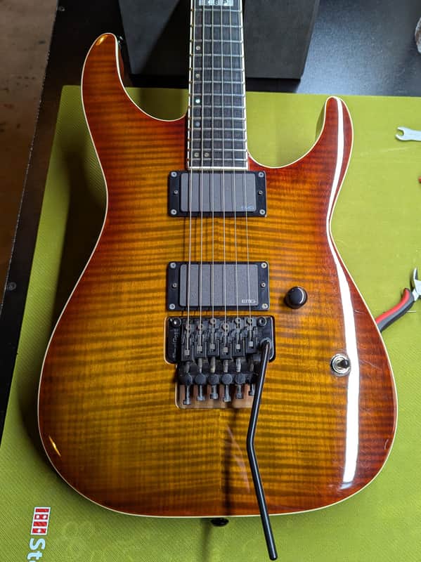 2013 ESP LTD Elite M-II - Amber Cherry Sunburst image 1
