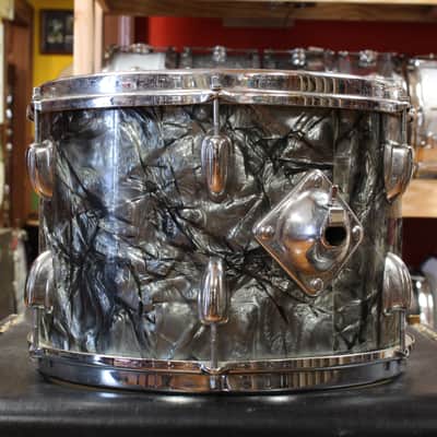 1960s Slingerland Gene Krupa Deluxe in Black Diamond Pearl 14x20 9x13 16x16 image 15