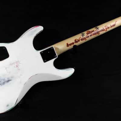 Custom Painted And Upgraded Dean Custom Zone Guitar - Aged and Worn With Graphics And Reverse Headstock image 20