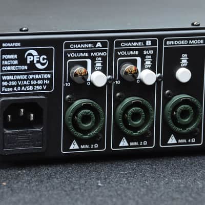 TECAMP Bonafide * 820W 2-channel solid state Bass amp * Made in Germany * balanced DI output image 6