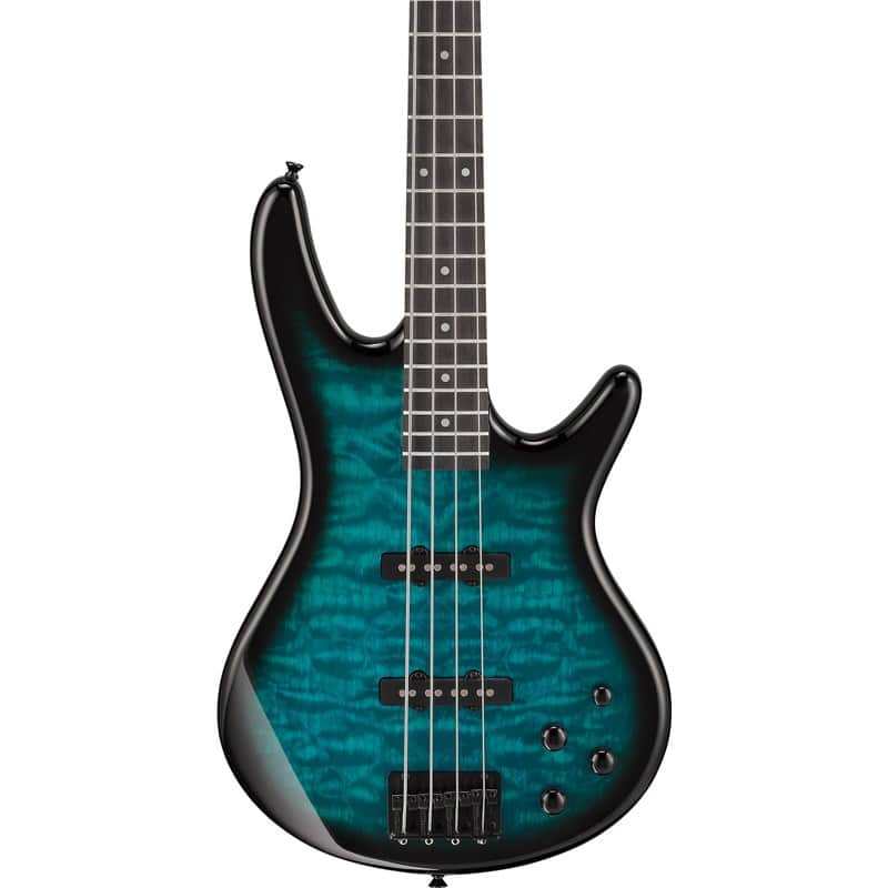 Ibanez GSR280QA Gio Bass, Transparent Marine Sunburst | Reverb