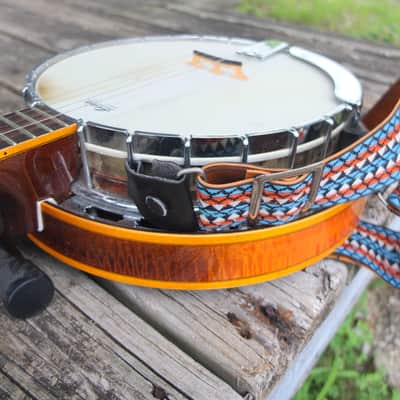 Lida 236 5 String Banjo Early 70s - Flame Maple Burst image 10
