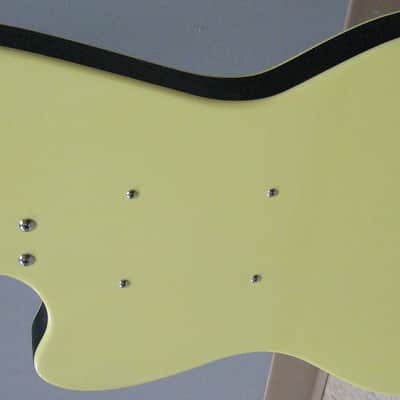 Danelectro '67 Dano Solidbody Electric Guitar 2022 - Yellow with Black Pickguard image 10
