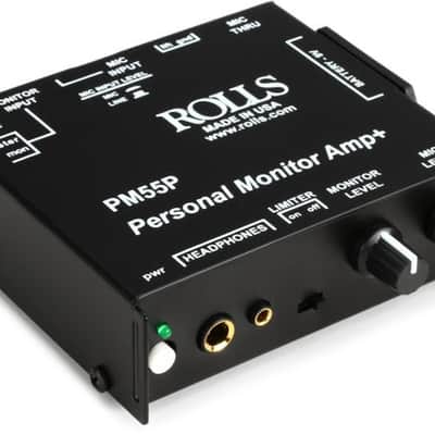 Rolls PM55P Personal Monitor Amp/Limiter/Battery image 2