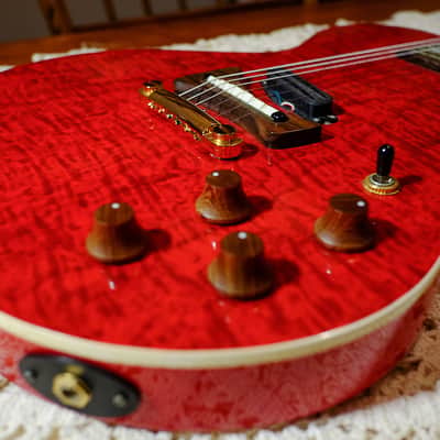 Fernandes Monterey LSA-65 1990s Flame Maple Red image 2