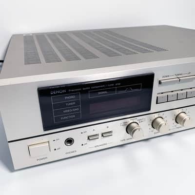 Vintage Denon DRA-350 Solid State Tuner Amplifier Silver Stereo Receiver Amplifier 36 Watts image 3