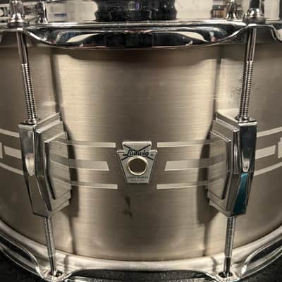 Ludwig LSTSLS0714 Heirloom Stainless Steel 7x14” Snare Drum with Imperial Lugs 2017 - Present - Brushed Engraved Stainless Steel image 1
