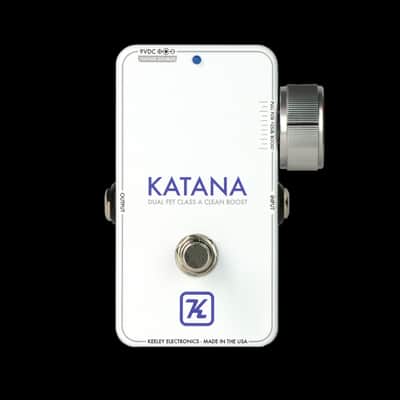 Keeley Katana Clean Boost Throwback White Compressor Pedal image 1