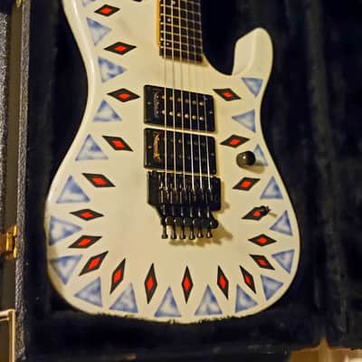 Kramer Nightswan 1989 Aztec graphic guitar Vintage Original Floyd Knapp USA F serial WOW image 4
