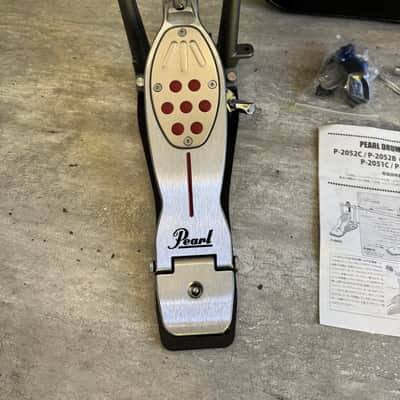 Pearl P2052C Eliminator Redline Chain-Drive Double Bass Drum Pedal 2010s - Silver / Black / Red image 5