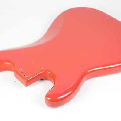 1961 Vintage Fender Precision Bass BODY Fiesta Red Re-Fin P-Bass USA 1960s Pre-CBS image 12