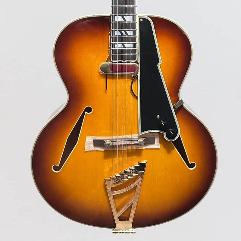 D'Angelico Excel Style B Hollow-body Archtop Electric Guitar - Dark Iced Tea Burst image 1