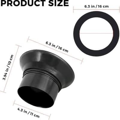 Bass Drum Enhancer Kick Drum Enhancer ABS Rubber Bass Drums Effect Amplifier Bass Hole Protection Speaker Expands LowEnd Frequency Enhancers Portable Drums Percussion Accessories Black image 2