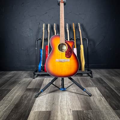 Fender CC-60SCE Limited Edition Acoustic/Electric Guitar - Satin Aged Cognac Burst image 1