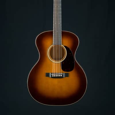 Martin GP Custom Flamed Maple and Sitka Spruce Full Body Ambertone Burst Grand Performance Used (2023) image 2