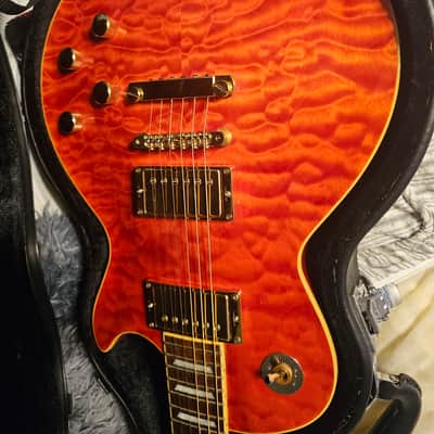 Edwards (ESP) Les Paul E LP 92SD/MQ - Quilted Mapletop image 4