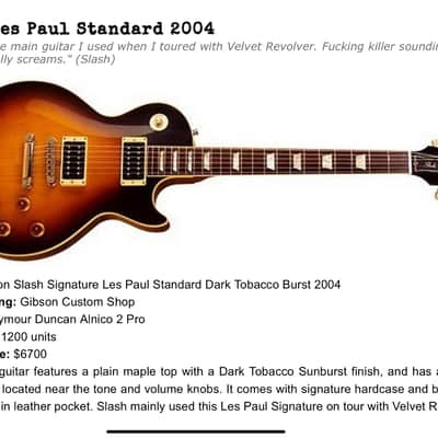 Gibson Custom Shop Slash Signature Les Paul Standard - Dark Tobacco Sunburst image 22