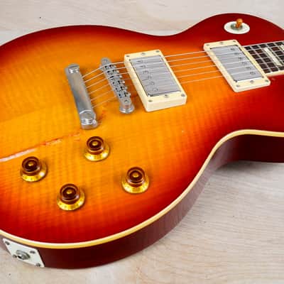Burny Super Grade RLG-50 '59 Model MIJ 1984 Cherry Sunburst Vintage Japan w/ Gig Bag image 4