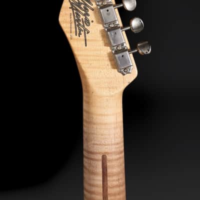 Mario Martin T-Style - Nocaster Blonde - Med Relic, AAA Flame Maple Neck. Mojo P.A.B / Bigsby Pup. NEW, (Authorized Dealer) image 9