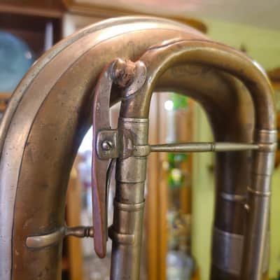 J. Altrichter Rare Antique BBb Tuba Brass Germany Frankfurt Late 19th Early 20th Century image 15