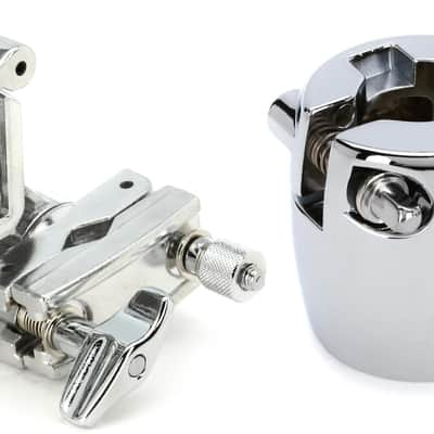 Pearl PCX200 Icon Rotating Rail Clamp Bundle with Pearl Icon Series Rack Clamp - Leg Pipe Adapter Clamp image 1