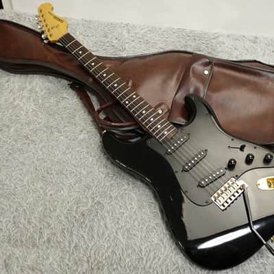 Vintage 1980's made YAMAHA ST400R S-Style Gold Parts Black finish w/Case Made in Japan image 25