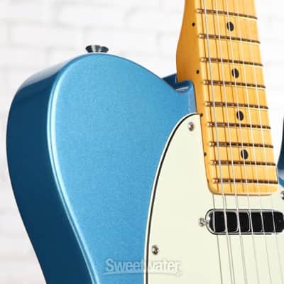 Fender American Professional Classic Telecaster Electric Guitar - Faded Lake Placid Blue (TeleAPCMLPBd1) image 7