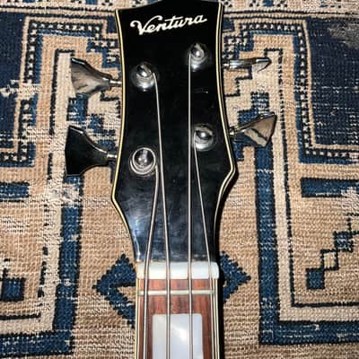 1970s Ventura Violin Bass Japan Sunburst FujiGen Teisco MIJ Hollow Body image 8
