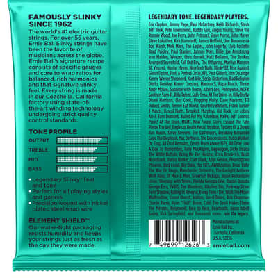 Ernie Ball 2626 Not Even Slinky Nickel Wound Electric Guitar Strings 12 56 Gauge image 2