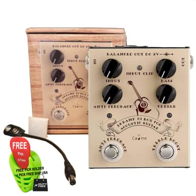 Caline CP-40 Acoustic Guitar Effect Pedal DI Box Cabinet Simulator Pedal, FREE PICK + HOLDER+ FREE SHIP USA image 6