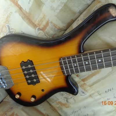 Bass guitar: Ricky styled musicman bridged custom made bass image 1