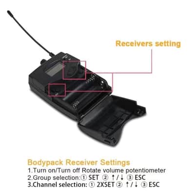 Tiwa 4 bodypacks wireless in ear monitor system image 4