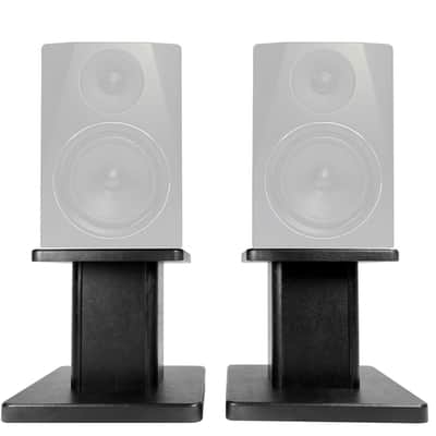 Rockville 8” Black Studio Monitor Speaker Stands For Rockville APM6B