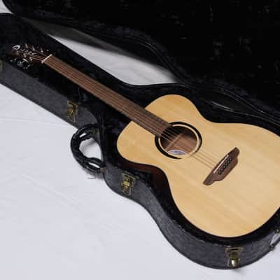 LUNA Wabi Sabi FOLK acoustic electric GUITAR new - SOLID SPRUCE TOP w/ Hard Case Bild 1