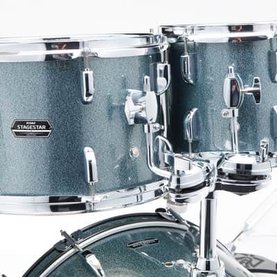 TAMA Stagestar 5 Piece Drum Kit with Hardware & Cymbals, Sea Mist Blue image 5