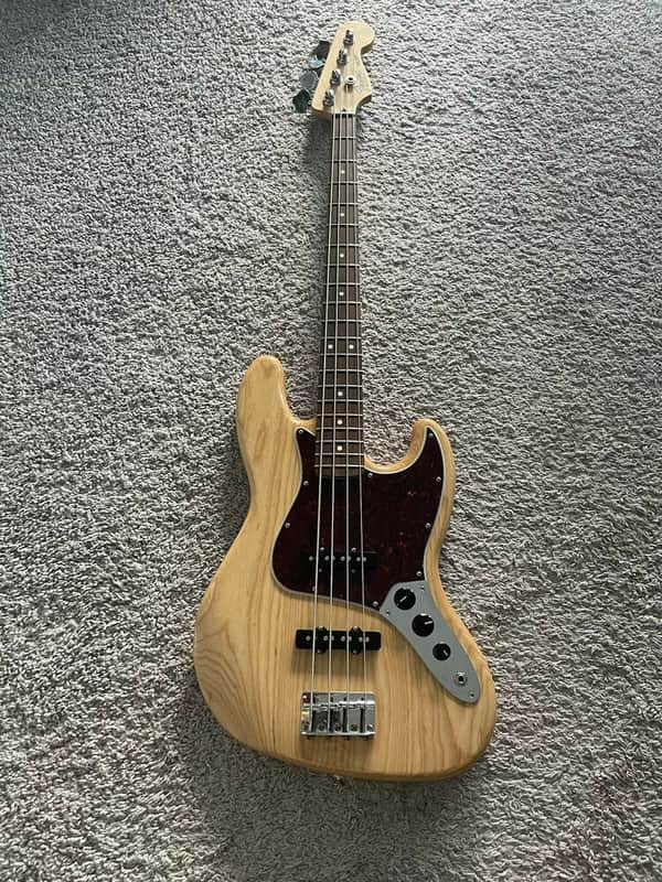 Fender FSR Jazz Bass 2016 MIM Special Edition Deluxe Natural Ash 4-String Guitar image 1