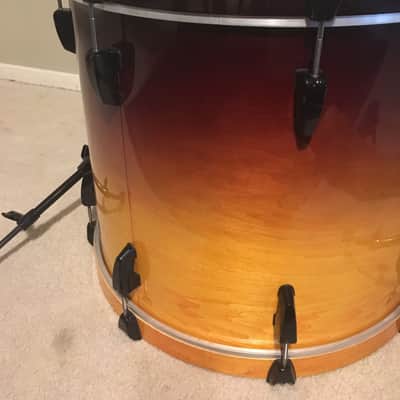 Pearl ELX 5-piece drum set in Amber fade w/ black hardware image 16