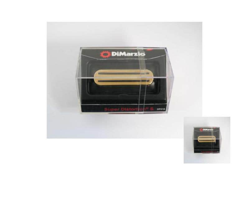 DiMarzio DP218 Super Distortion S Single Coil Bridge Pick-up with Gold cover-NEW image 1