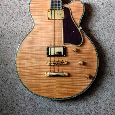 Peerless Smoked Bass Custom 2014 Flame Maple Natural Gloss, plus fitted hard case. image 9