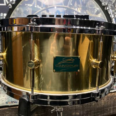 Frankie Banali's Quiet Riot, Canopus 4-Piece Set, 26", 18", 16", 14" , 6.5x14 Brass Snare. 2010 - Green Sparkle, Bonham Sizes! With Hardware and Frankie's Stick Bag! image 9