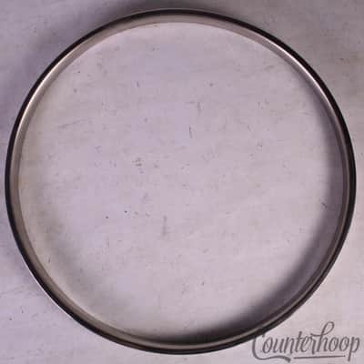 *Slingerland 13" Single-Flange Tom Drum Rim/Hoop Nickel Brass NOB Radio King 40s image 3