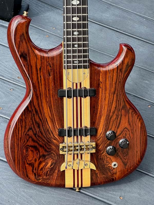 Alembic Persuader PMSB-5 5 String Bass 1988 - a stunning Bocate Top signed by Stanley, Victor, Marcus, Chick, Herbie & many more. image 1
