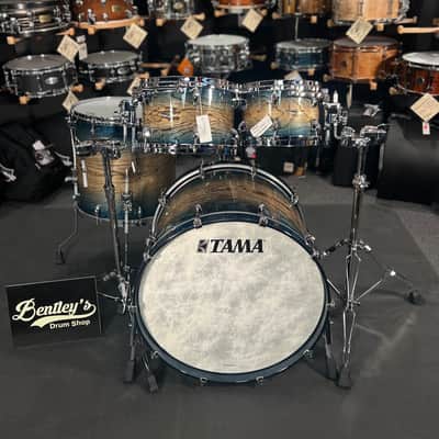 Tama STAR Walnut 10/12/16/22" Drum Set Kit in Indigo Japanese Sen Burst Finish image 2