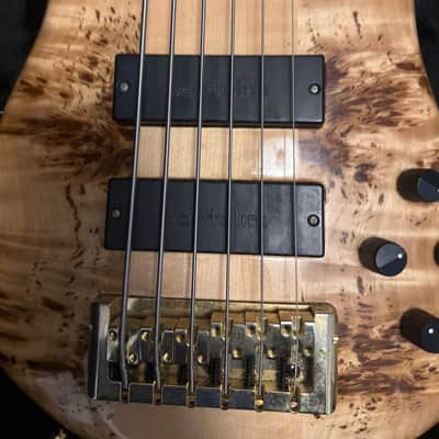 Spector Euro 6 LX 6-String Bass – Natural Poplar Burl – Czech Made – OHSC image 2