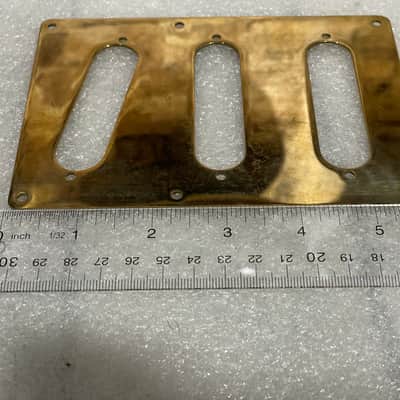 Silverlake Guitars Brass Triple Single Coil Mounting Plate for Wolf Guitar image 4