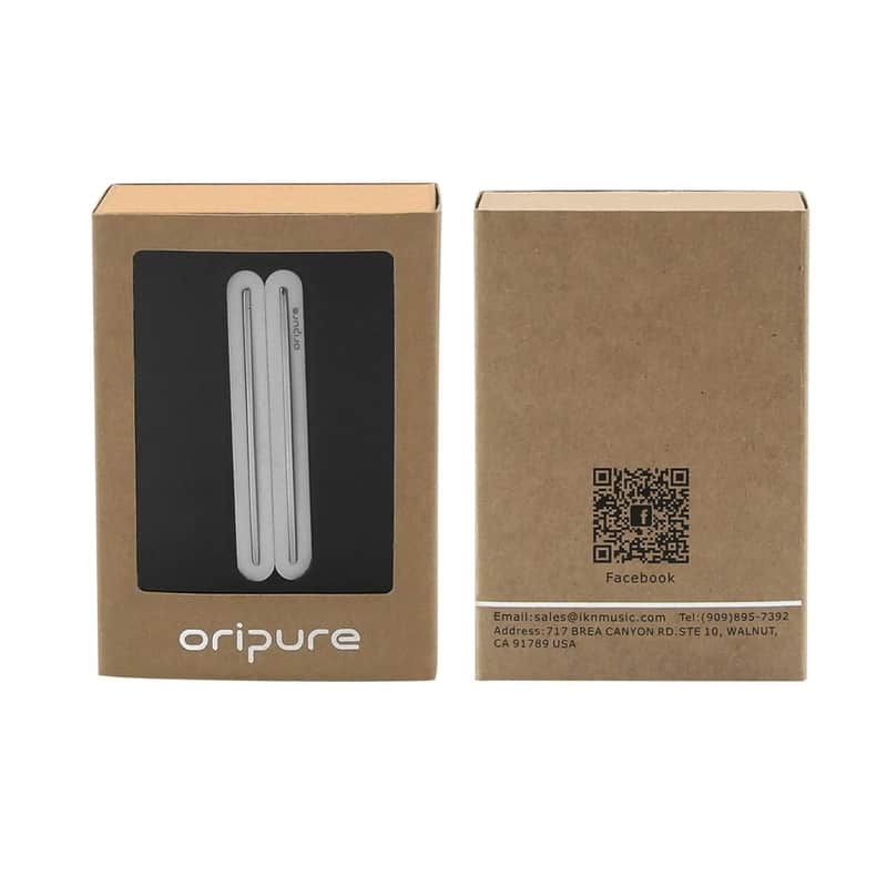 OriPure Hot Dual Rail Humbucker Alnico 5 ST Guitar Neck Pickup White 6.2K image 1