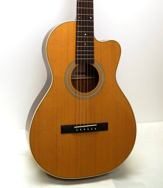 Recording King RP1-16C Solid Adirondack Spruce Top 0-Body Parlor