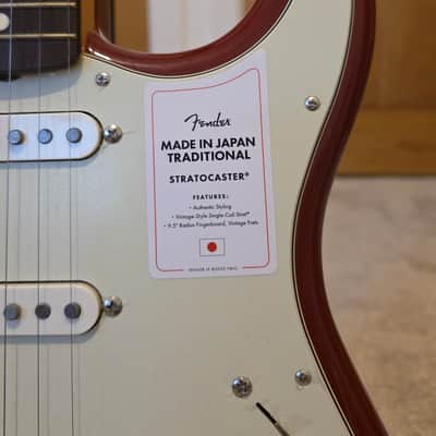 Fender MIJ Traditional 60s Stratocaster 2023 - Aged Dakota Red image 3