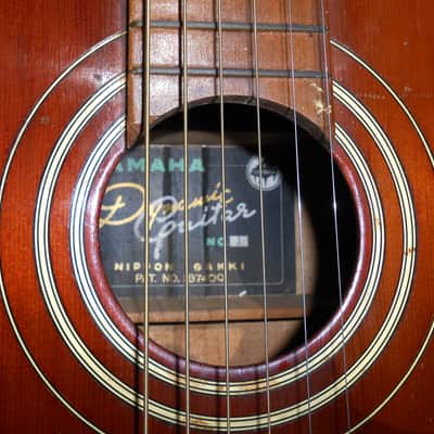 Yamaha Dynamic Guitar No.1 Model - 1959 Vintage - Classical/Folk Guitar - Rare image 4